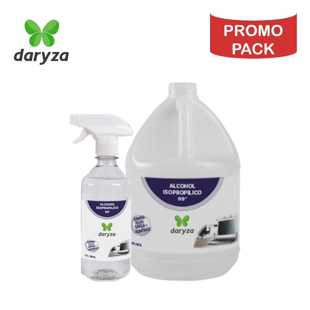 Promo Pack: Alcohol Isopropílico 99° Daryza