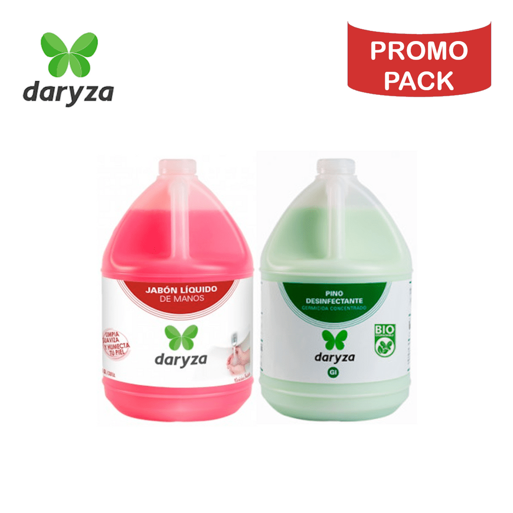 Promo Pack: Jabón Líquido Daryza Galón + Desinfectante Daryza Galón Pino