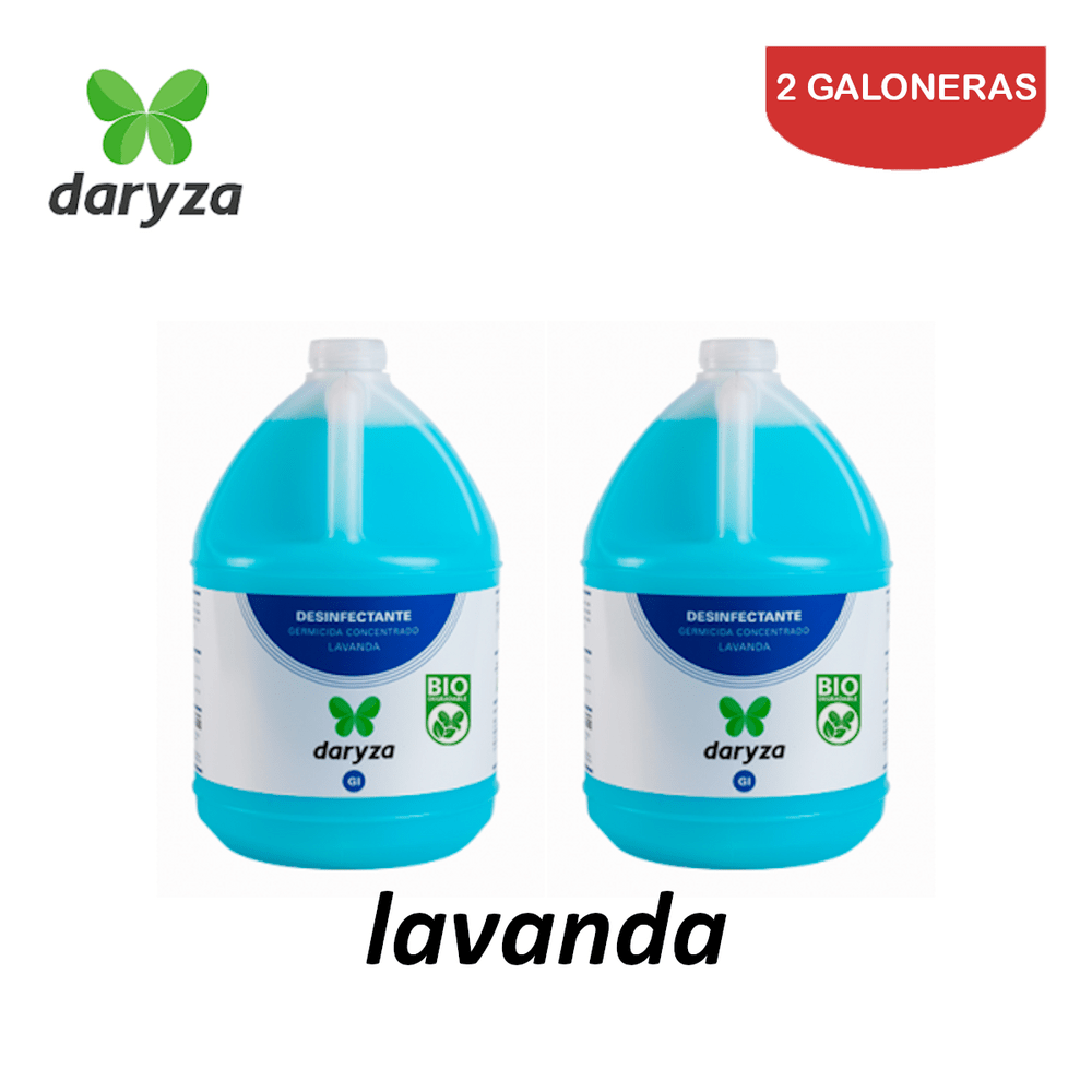 Desinfectante lavanda galón DARYZA. Pack 2 galoneras