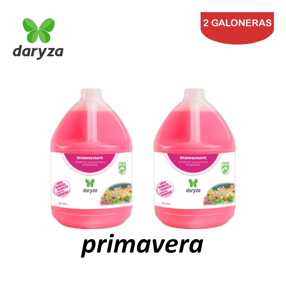 Desinfectante primavera galón DARYZA. Pack 2 galoneras