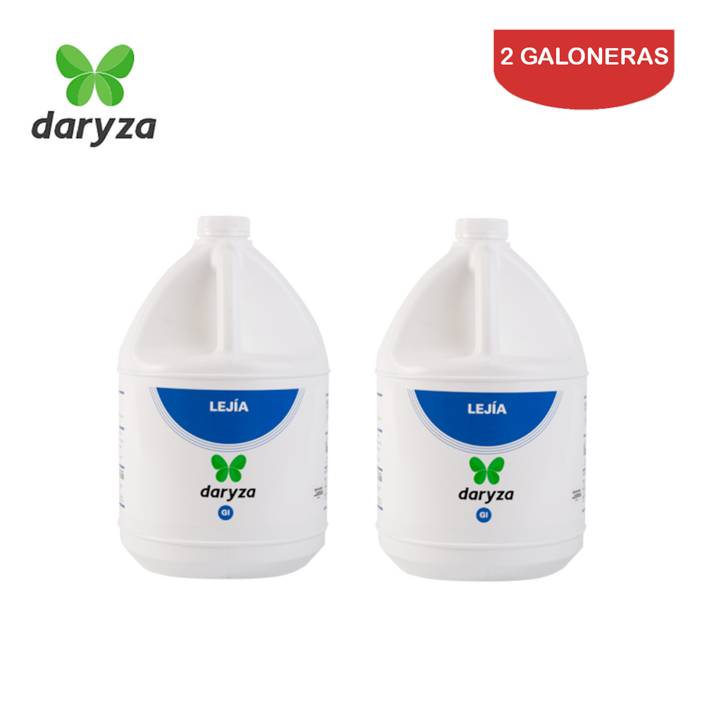 Lejía Doméstica 5% Daryza Galón Pack 2 Galoneras