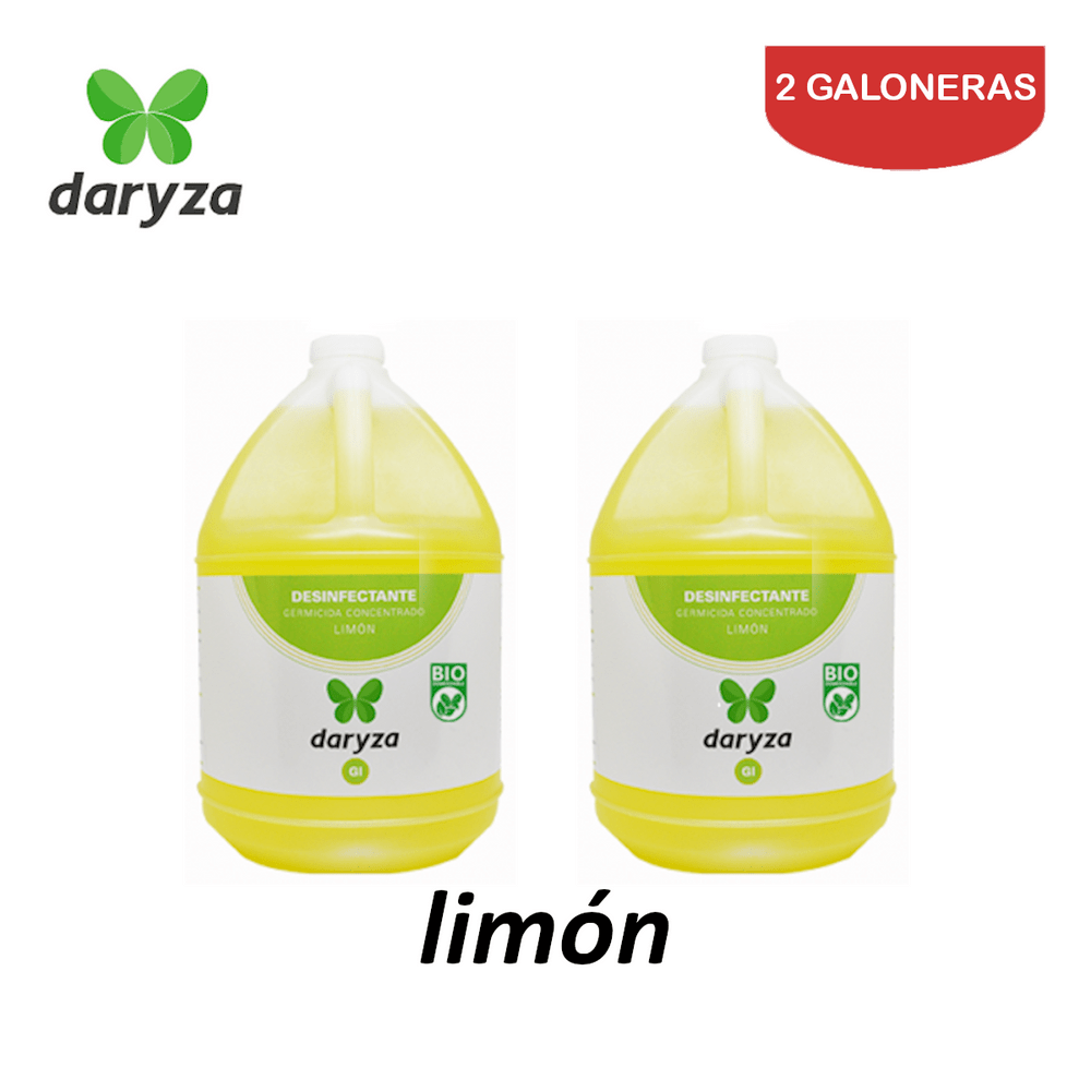Desinfectante limón galón DARYZA. Pack 2 galoneras