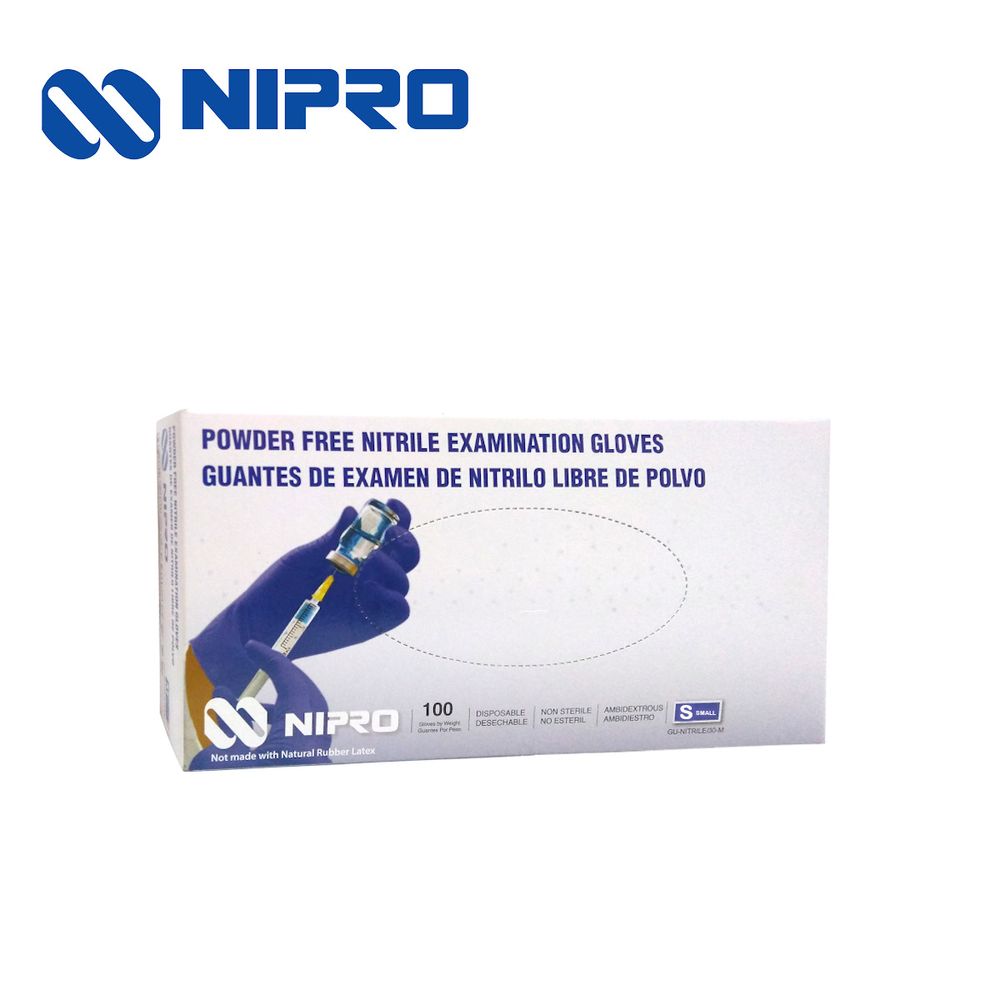 Guantes de Nitrilo Nipro Talla S 100 Unidades
