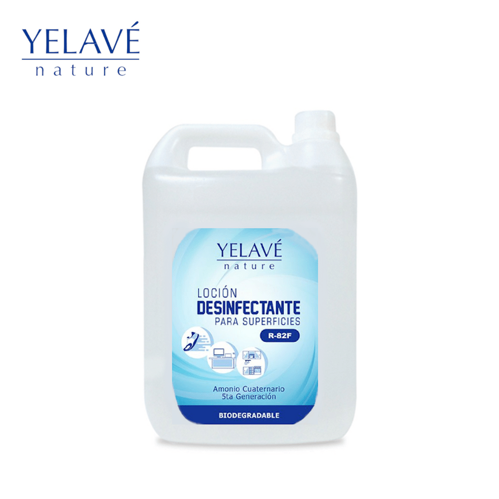 Desinfectante para superficies Amonio Cuaternario 4 litros YELAVE