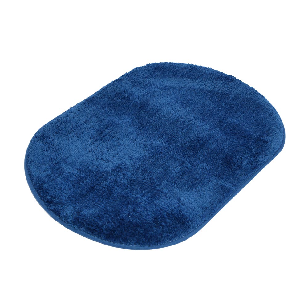 Piso de Baño Poliéster Orange Disco Azul de 60x45cm