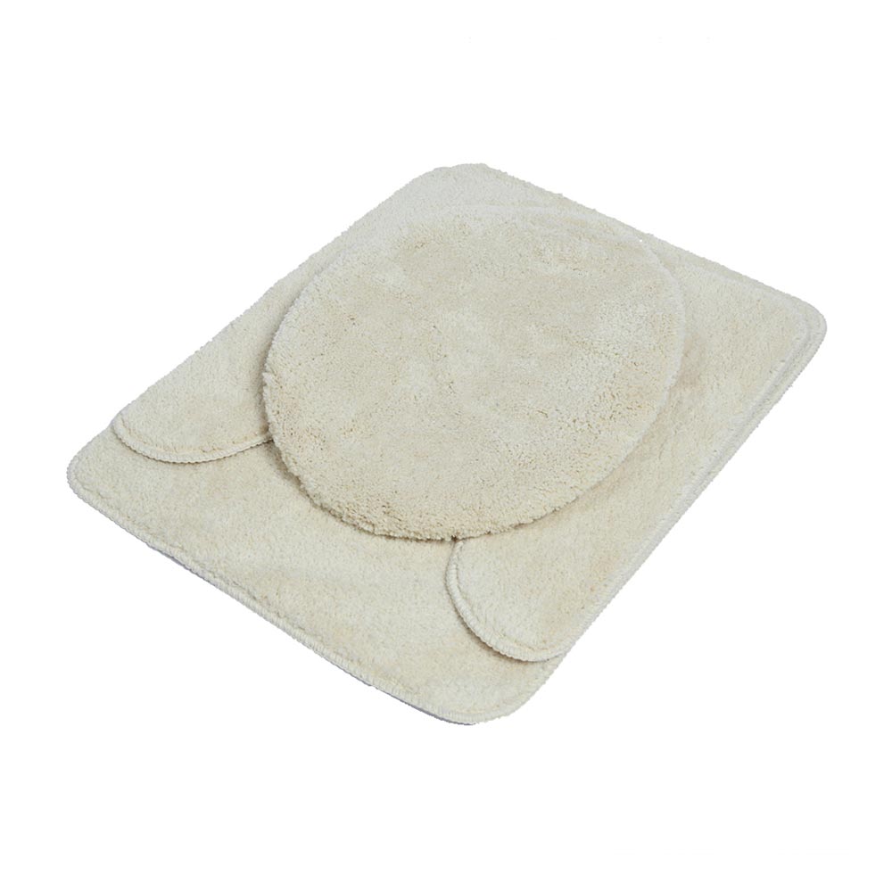 Set de Piso de Baño Siena Poliéster Orange Beige de 50x40cm