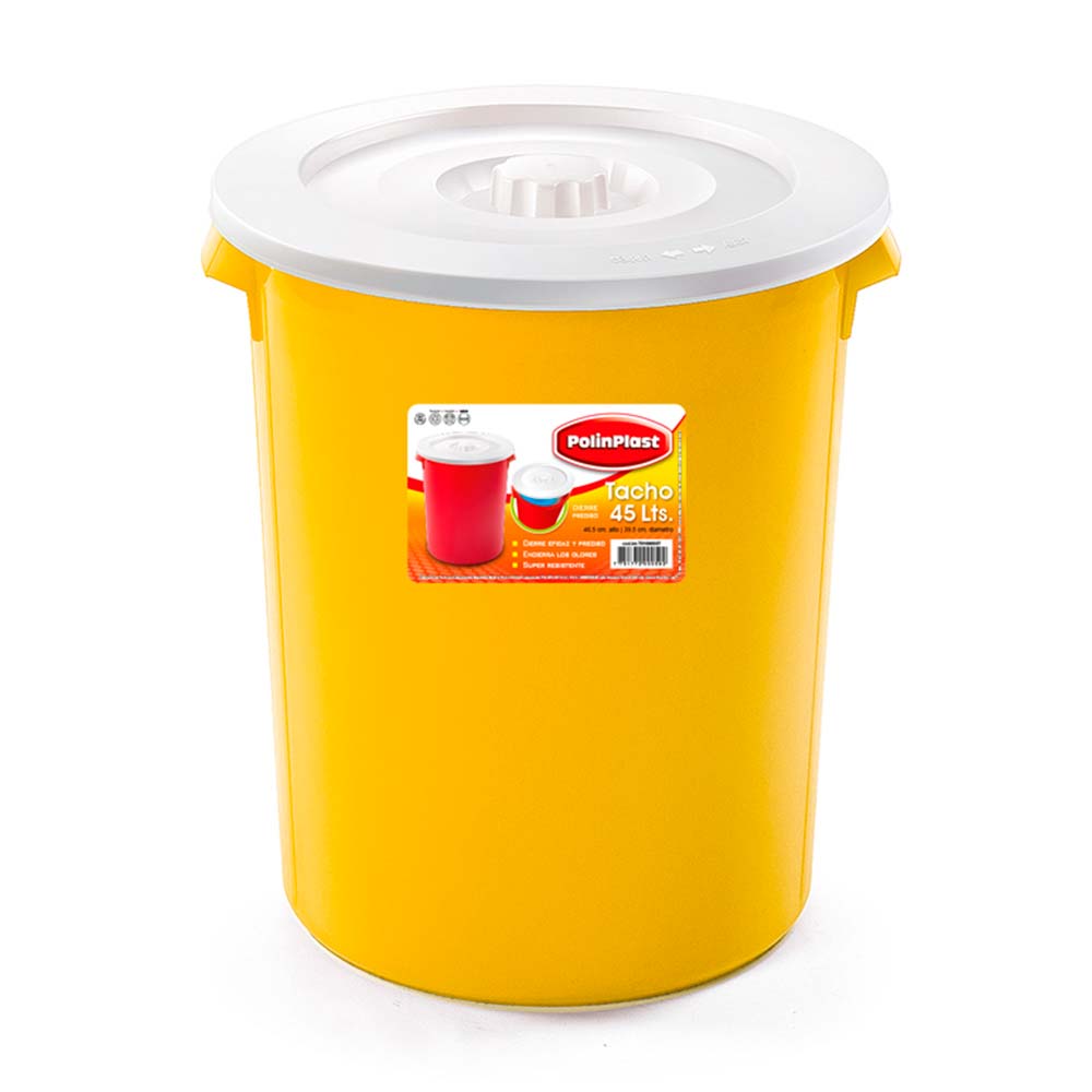 Tacho #45 con tapa Polinplast