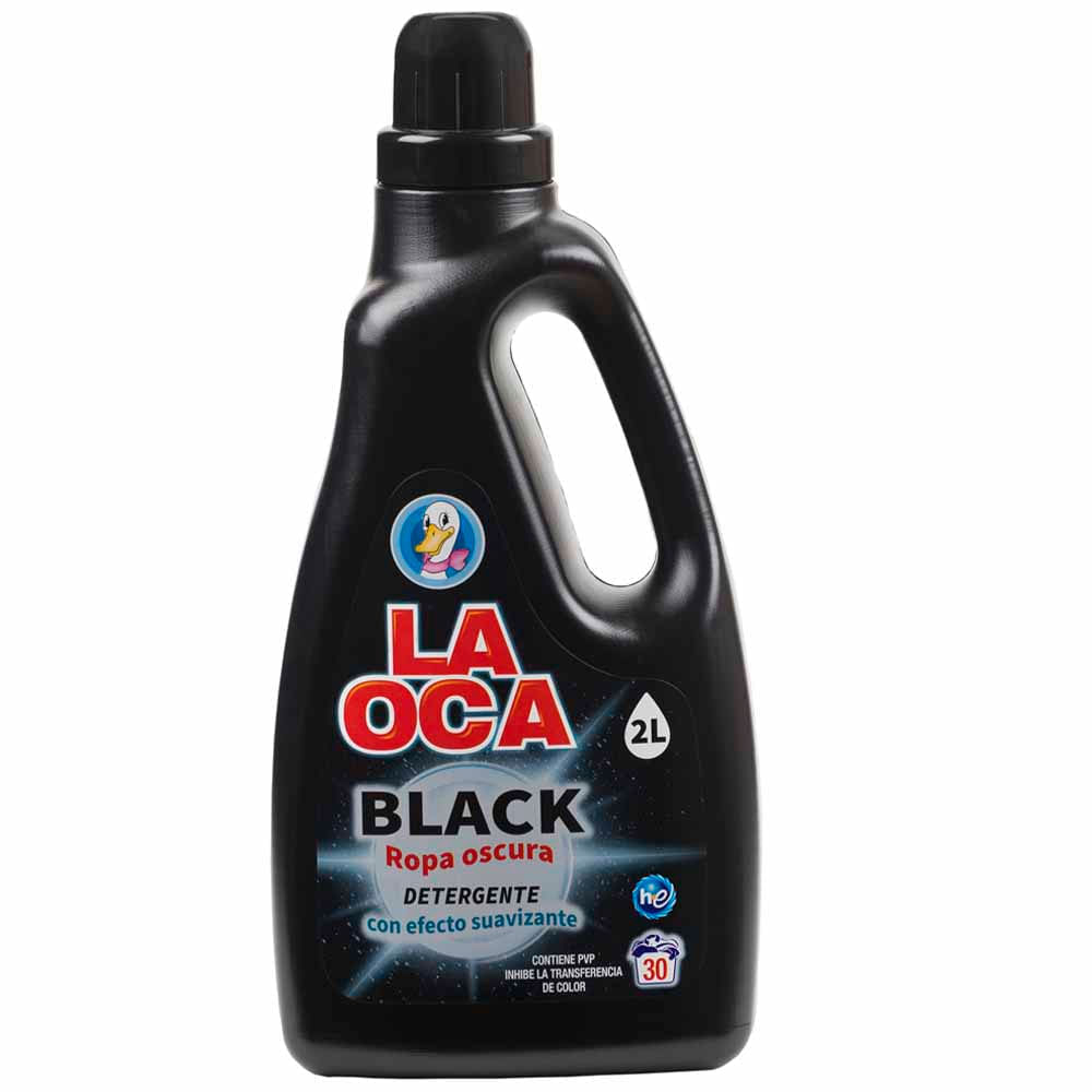Detergente Líquido LA OCA Black para Ropa Negra y Oscura Galonera 2L