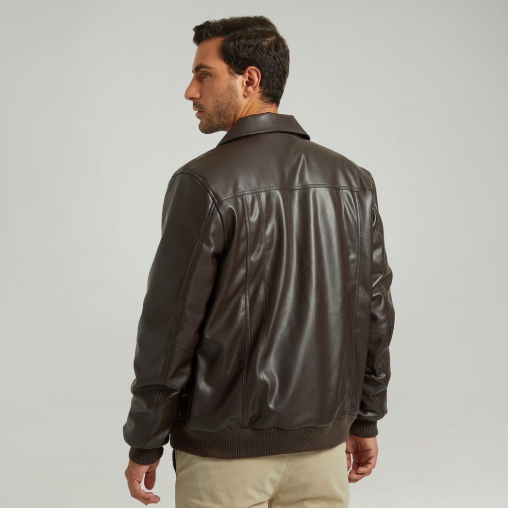 Casaca Madison Bomber En Cuerina Hombre | Oechsle.pe - Oechsle