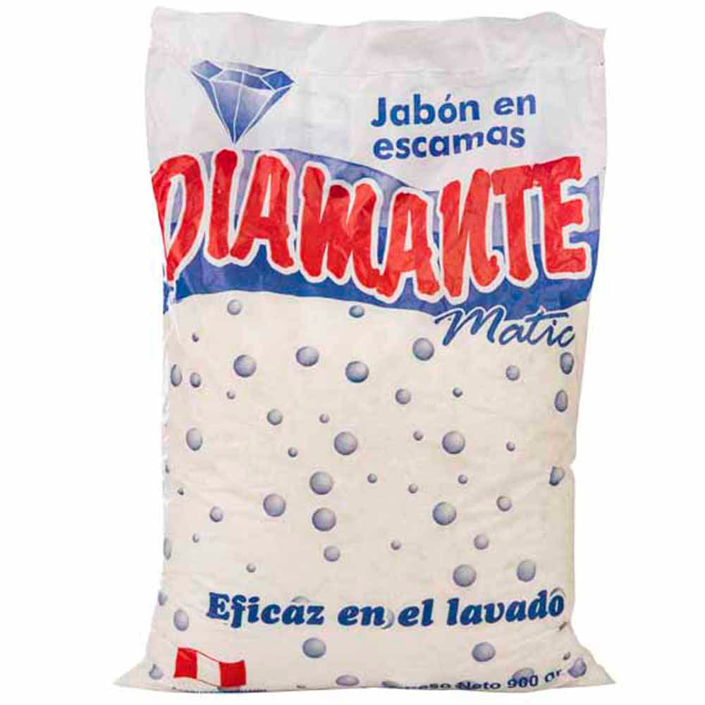 Jabón para ropa DIAMANTE Escamas matic Bolsa 900Gr