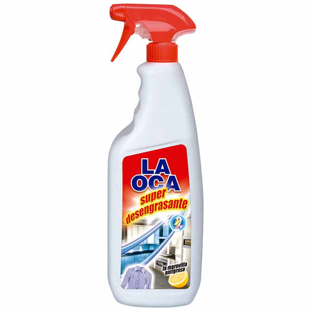 Sacagrasa Líquido LA OCA Súper Desengrasante Frasco con Gatillo 750ml