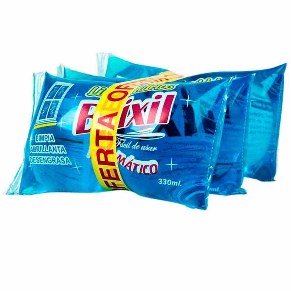 Limpia Vidrios BRIXIL Aromático Paquete 3un