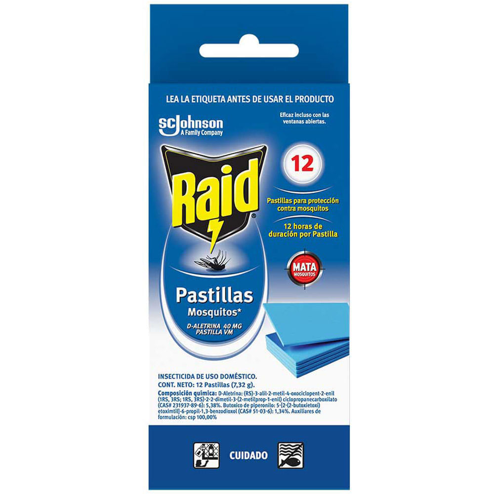 Insecticida RAID Repuesto 12 Noches Caja 12un