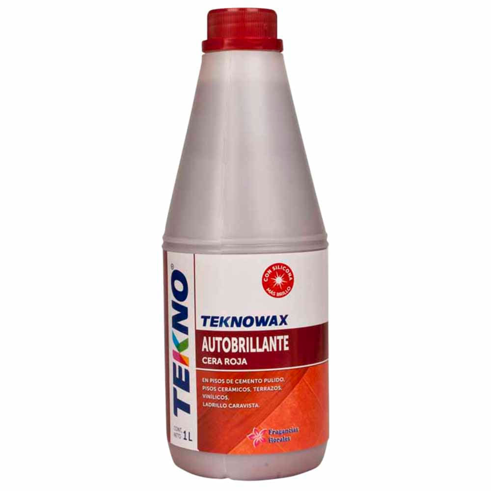 Cera Líquida Autobrillante TEKNO Roja Galonera 1L