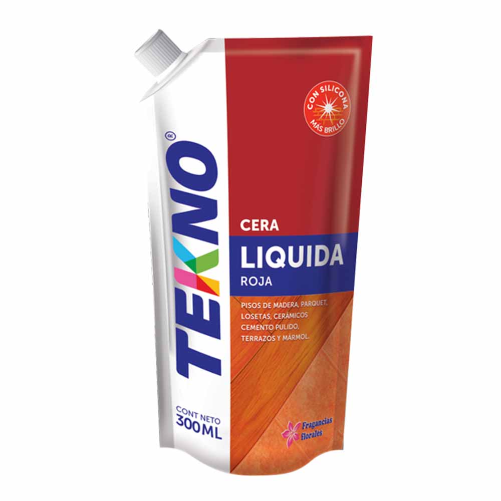 Cera Líquida TEKNO Roja Doypack 300ml