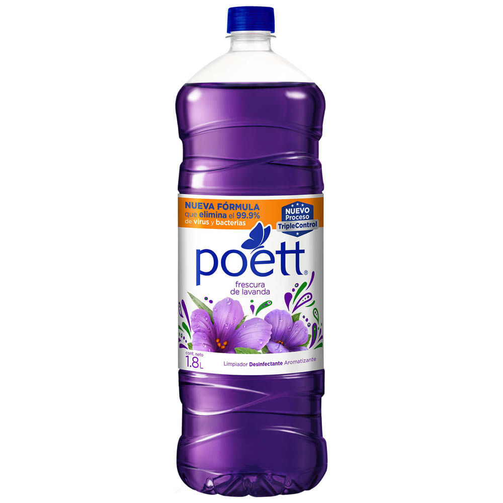 Limpiador POETT Frescura de Lavanda Botella 1.8L