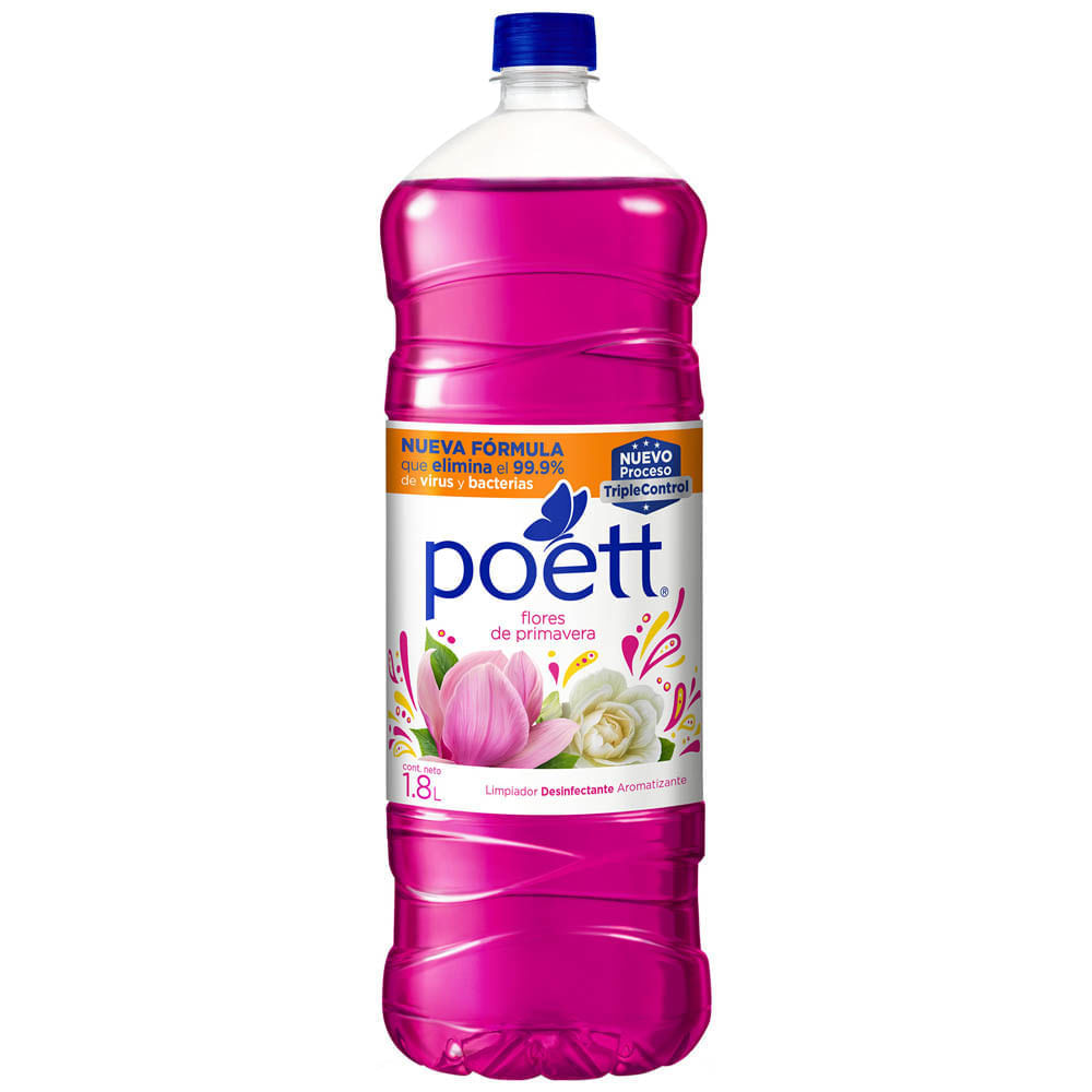 Limpiador POETT Flores de Primavera Botella 1.8L