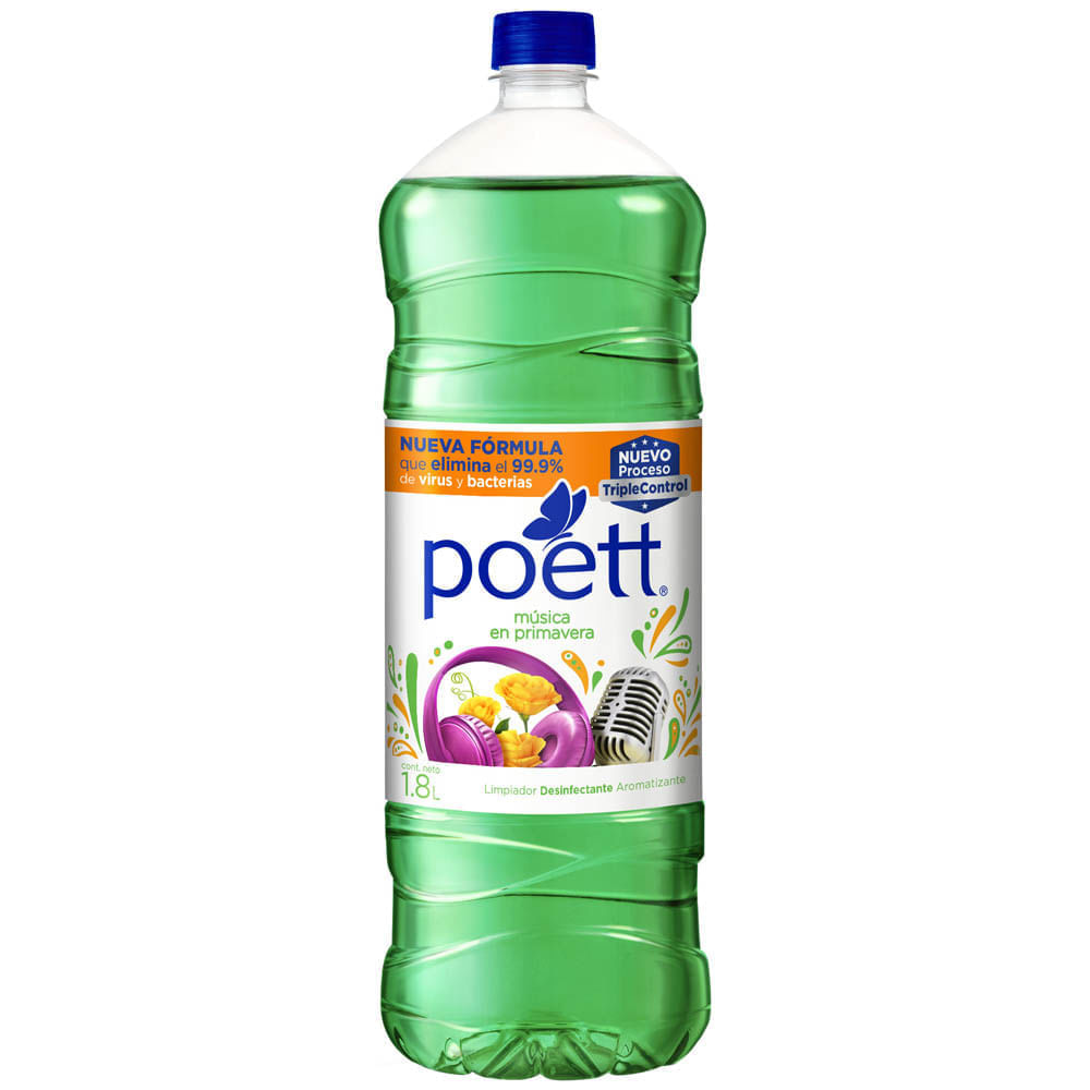 Limpiador POETT Música en Primavera Botella 1.8L