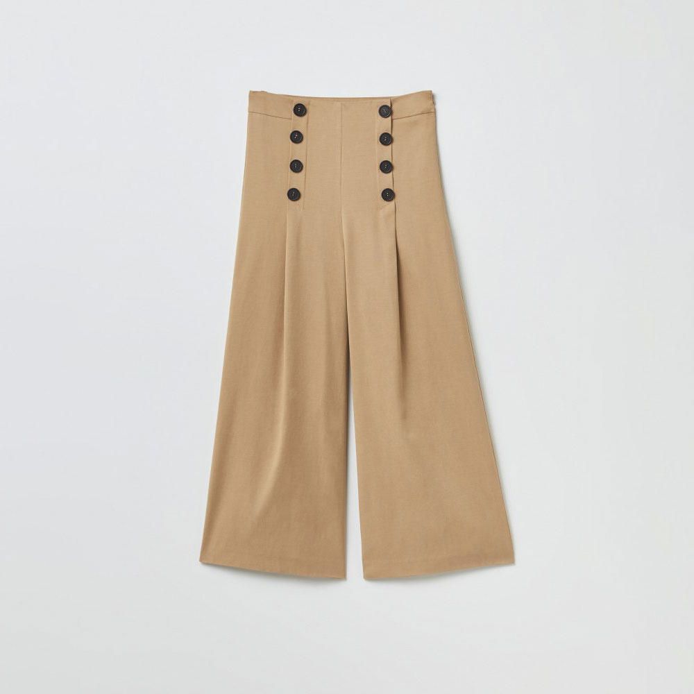 Pantalón Sfera Mujer Culotte Botones Camel | Oechsle.pe - Oechsle