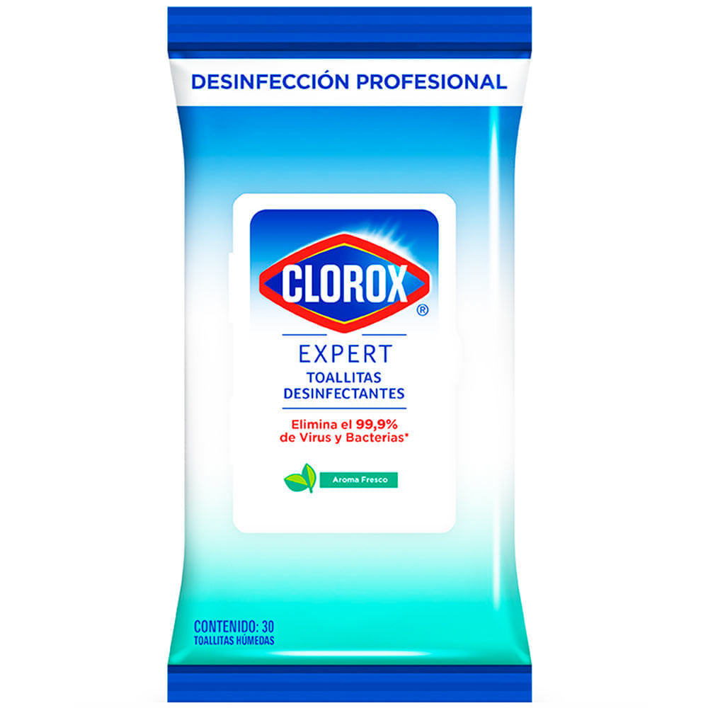 Toallitas Desinfectantes CLOROX Expert Fresh Flowpack 30un