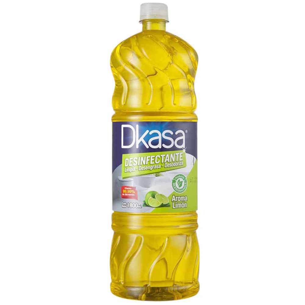 Desinfectante de Superficies DKASA Limón Botella 1.8L