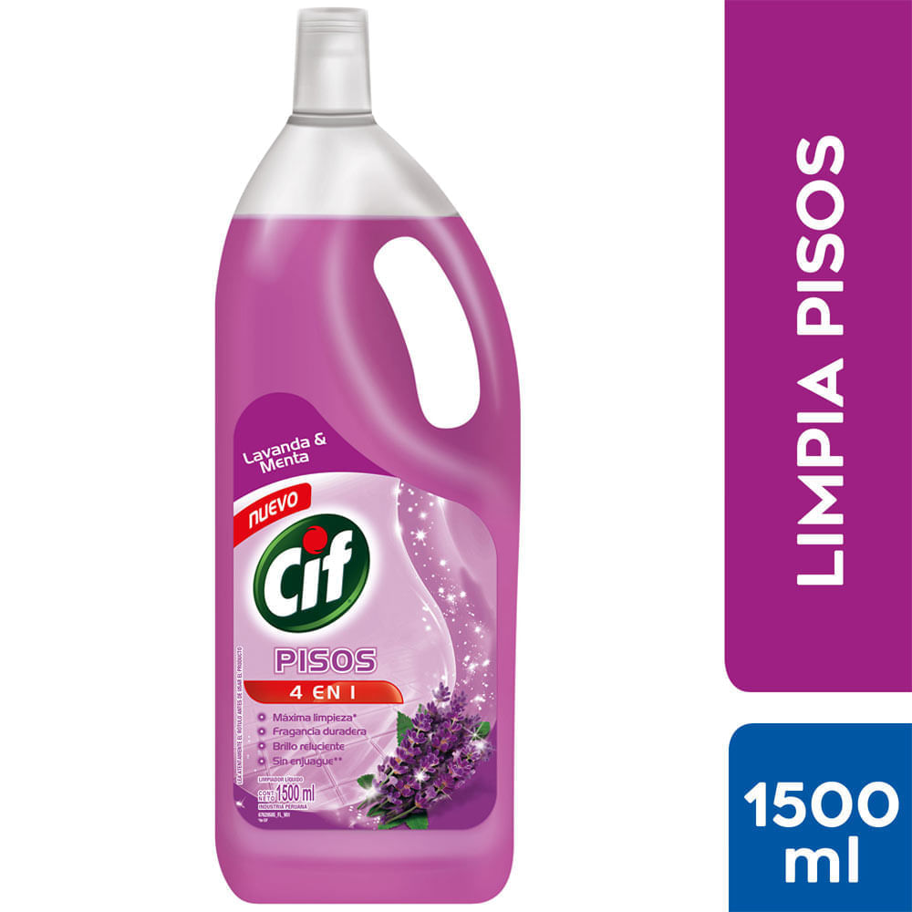 Limpia Pisos Líquido Cif Lavanda y Menta 1.5 L