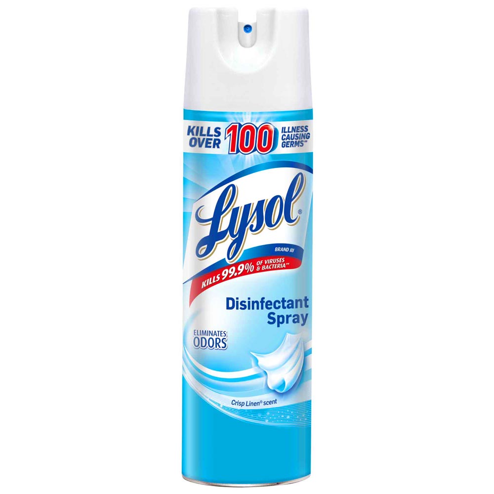 Desinfectante en Aerosol LYSOL Crisp Linen Scent Frasco 562g