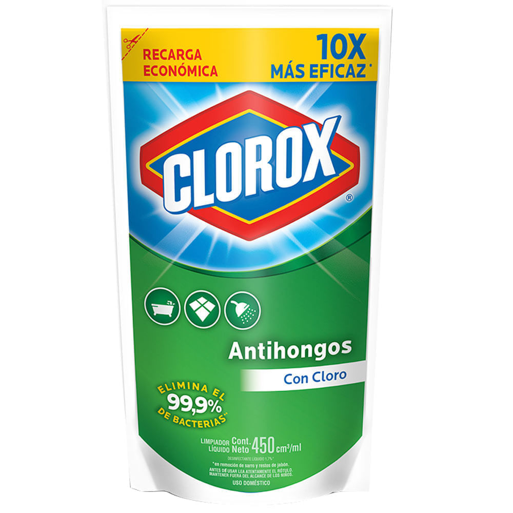 Desinfectante CLOROX Antihongos Doypack 450ml