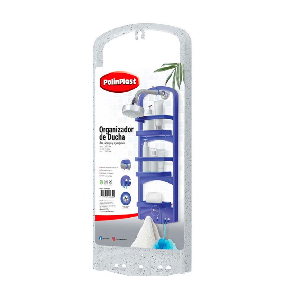 Organizador de Ducha Polinplast Blanco