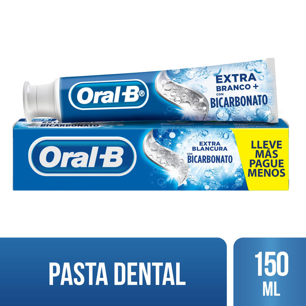 Pasta Dental ORAL B Extra Blancura Con Bicarbonato Tubo 150ml - Oechsle