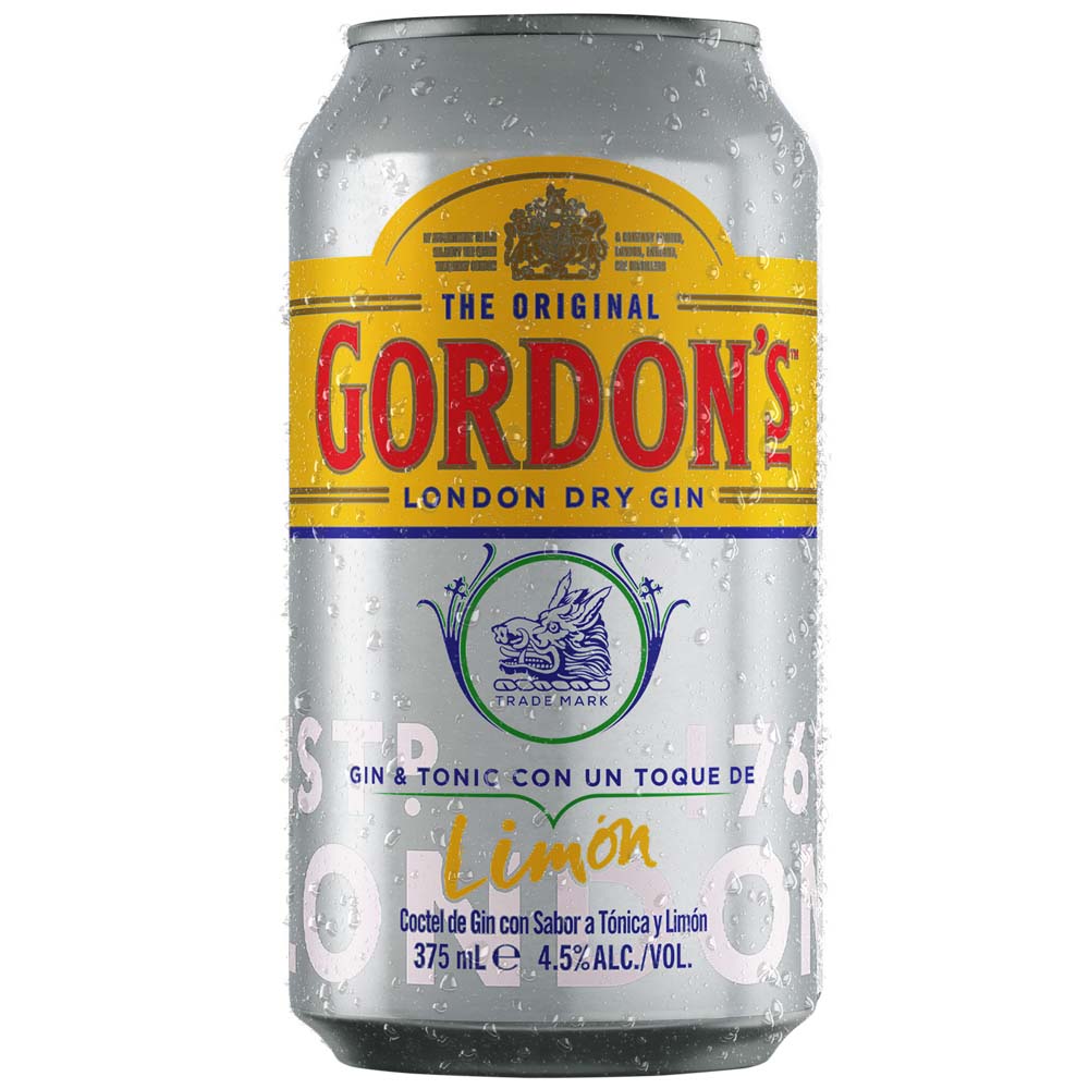 Gin & Tonic GORDONS RTD Lata 375ml