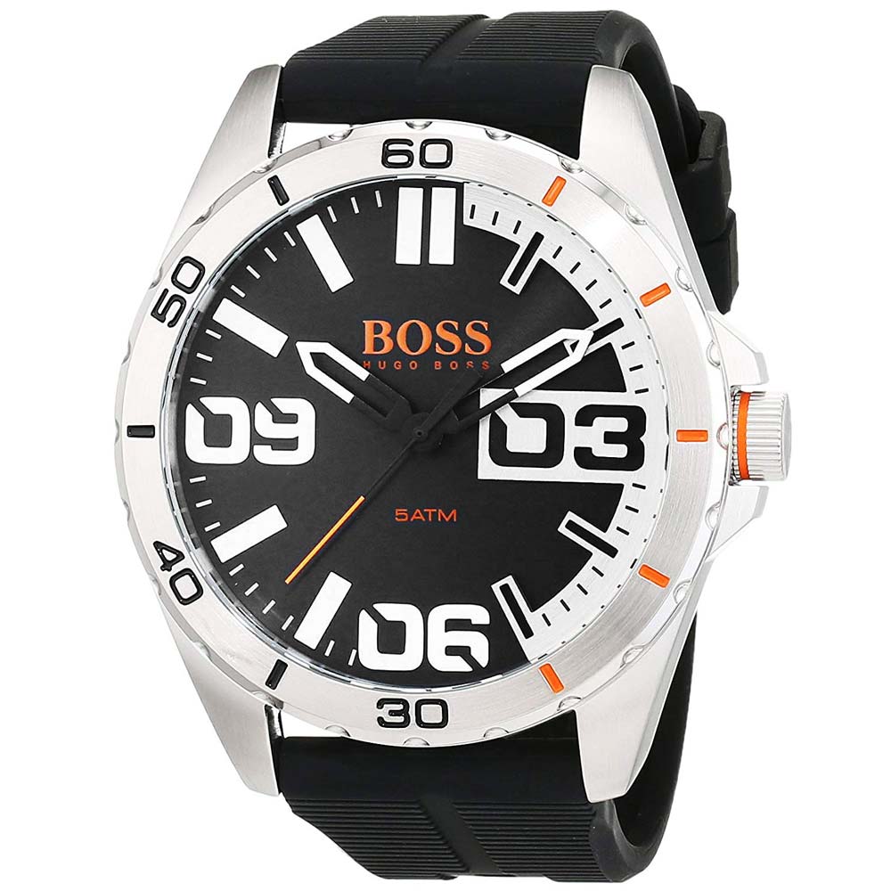 Reloj Hugo Boss Berlin 1513285 Para Hombre Acero Inoxidable Correa de Silicona Negro Oechsle - Oechsle