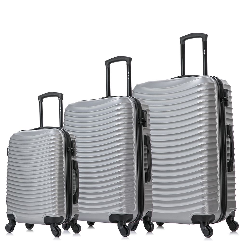 Dukap Maleta De Viaje Adly Juego de 3 Plateado | Oechsle - Oechsle