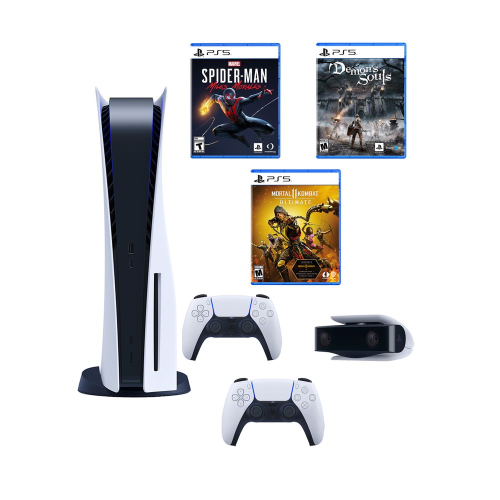 Consola PS5 Bundle Spiderman 2 + Ea Sports Fc 24 + Mortal Kombat 1 - Promart