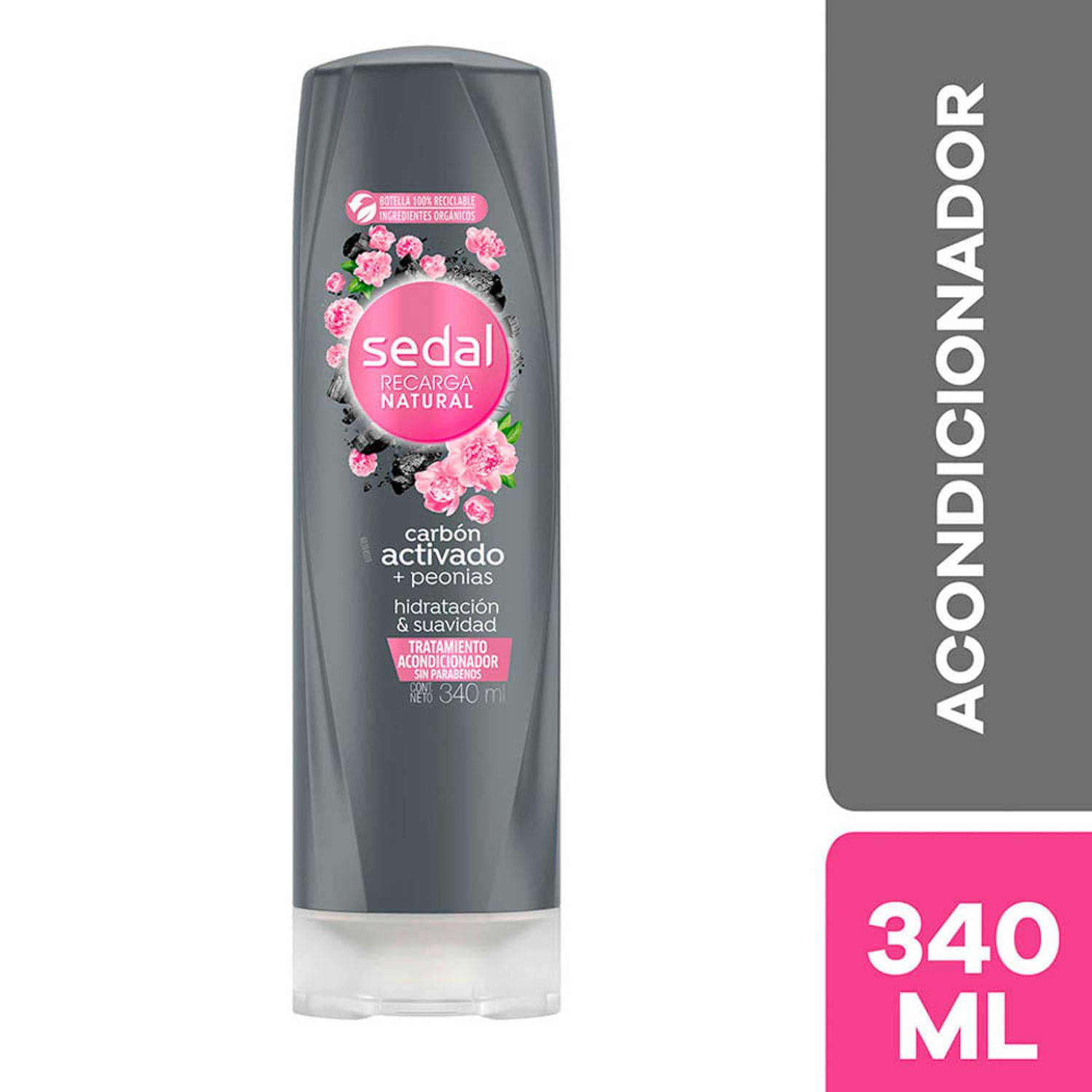 Acondicionador Sedal Detox Carbón Activado y Peonías - Frasco 340 ML |  Oechsle - Oechsle