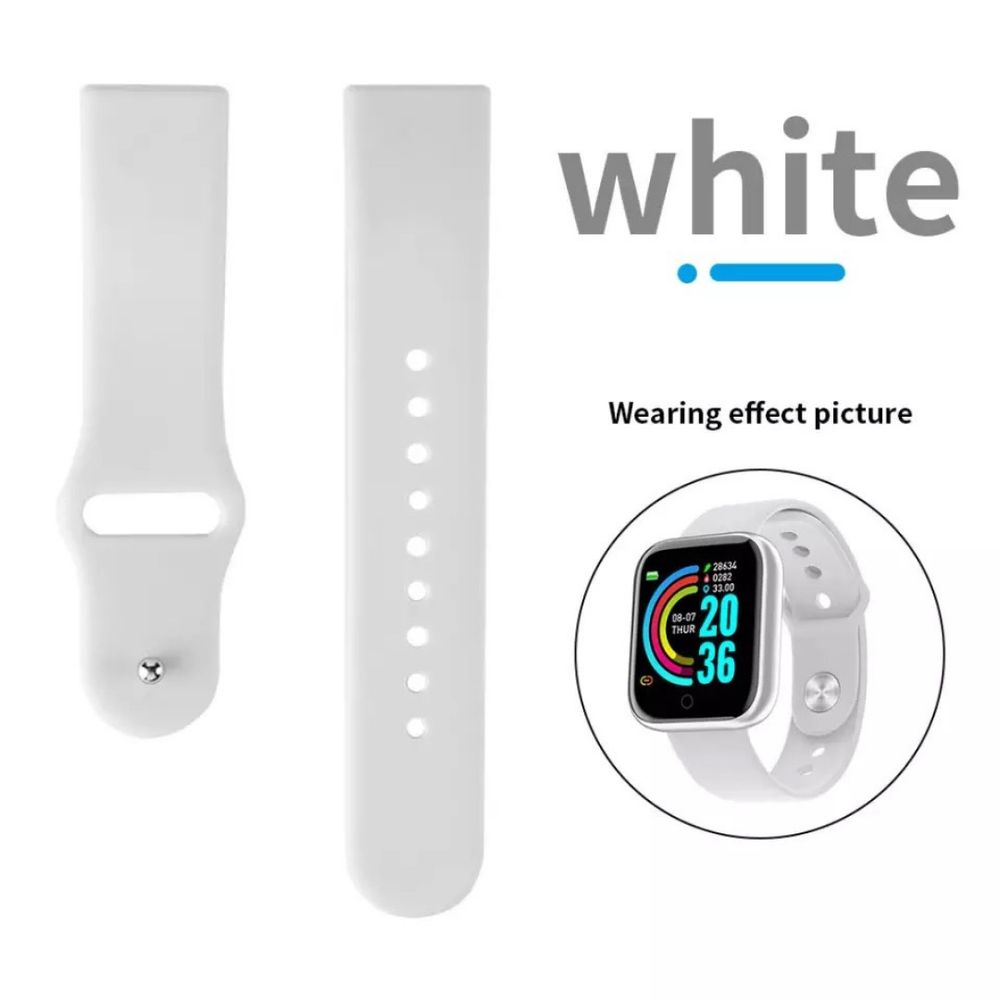 Correa para smartwatch blanca con puntos 20mm — Market