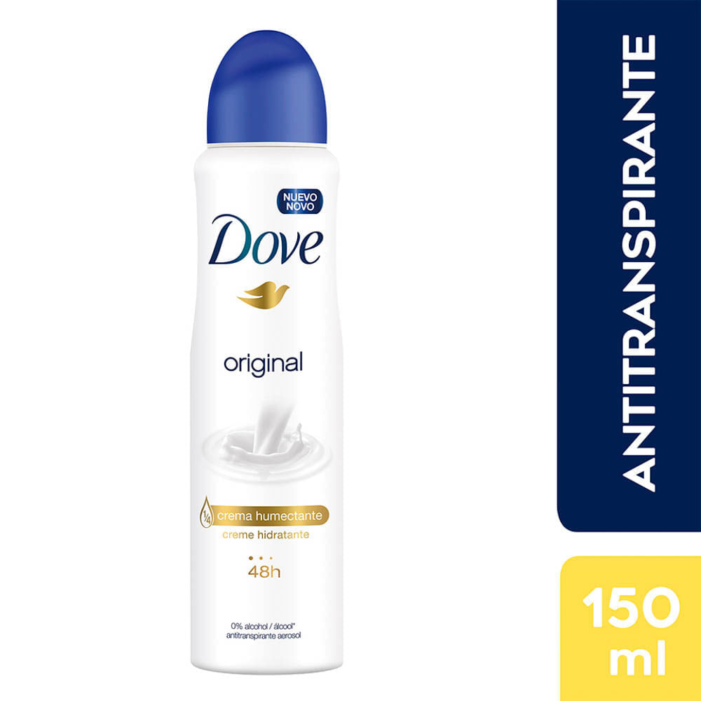 Desodorante Spray 48 horas Dove Original con Crema Humectante - Frasco 150 ML
