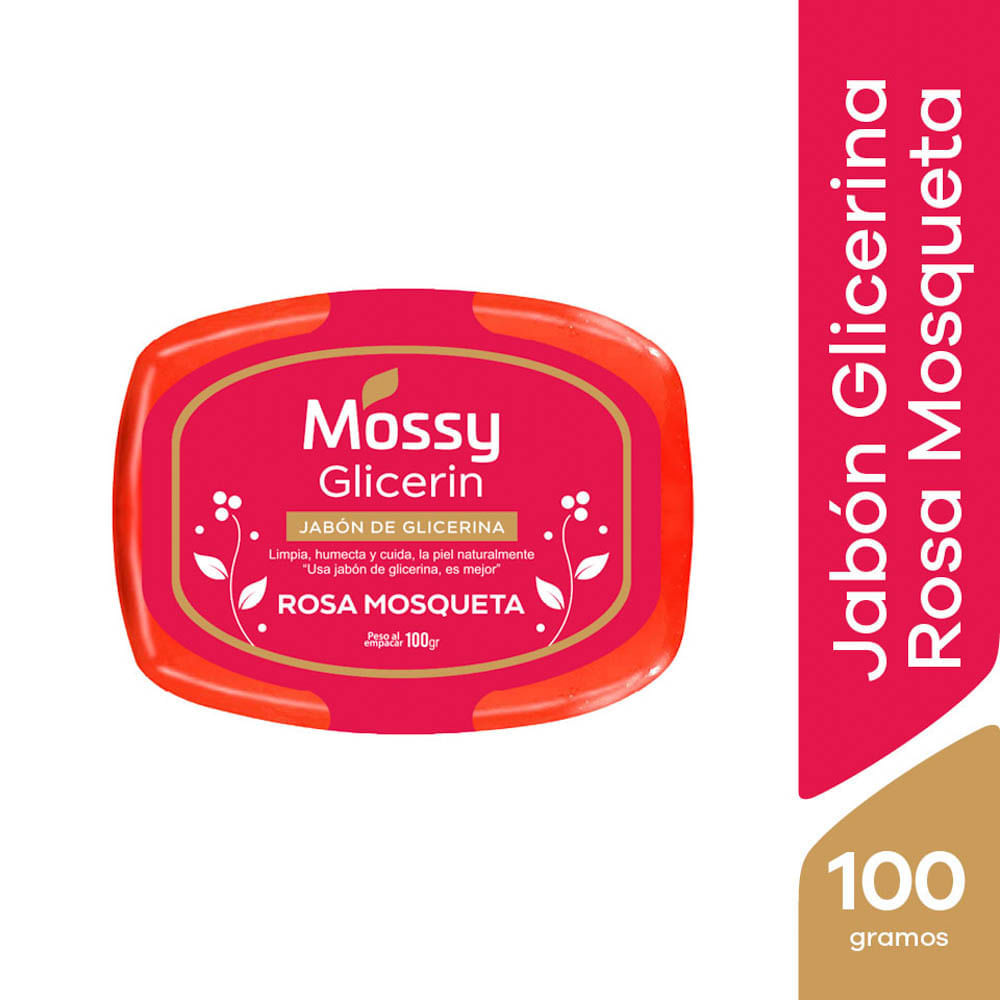 Jabón de Glicerina Mossy Natural - Barra 100 G x 3 unidades
