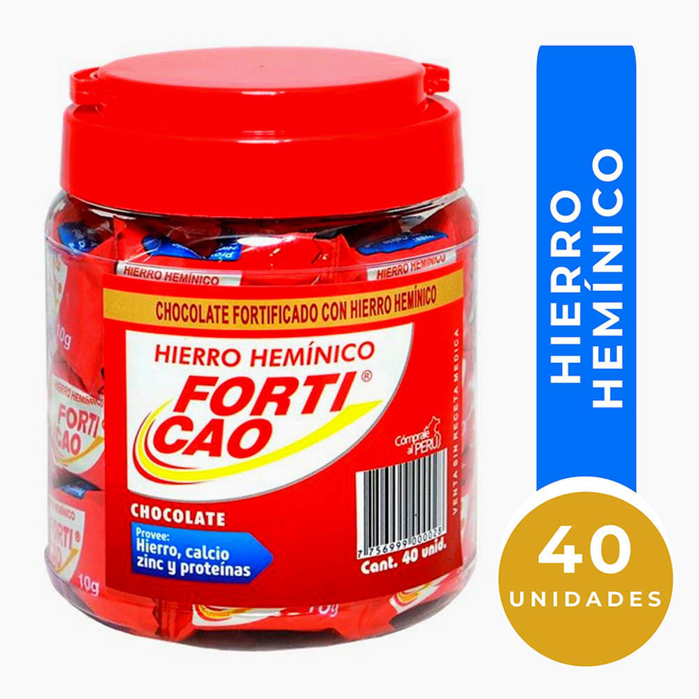 Forticao Hierro Hemínico Chocolate