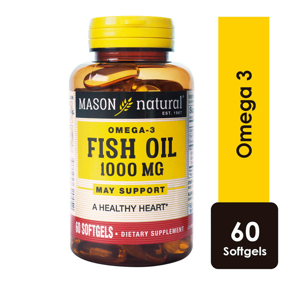 Omega-3 Fish Oil Cápsulas Blandas - Frasco 60 UN