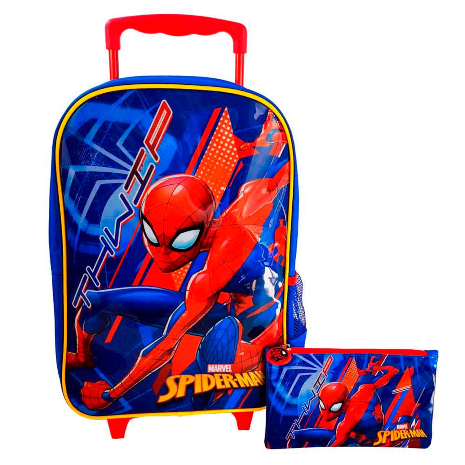 Pack ARTESCO Mochila con Ruedas + Cartuchera Spiderman 2022 - Oechsle