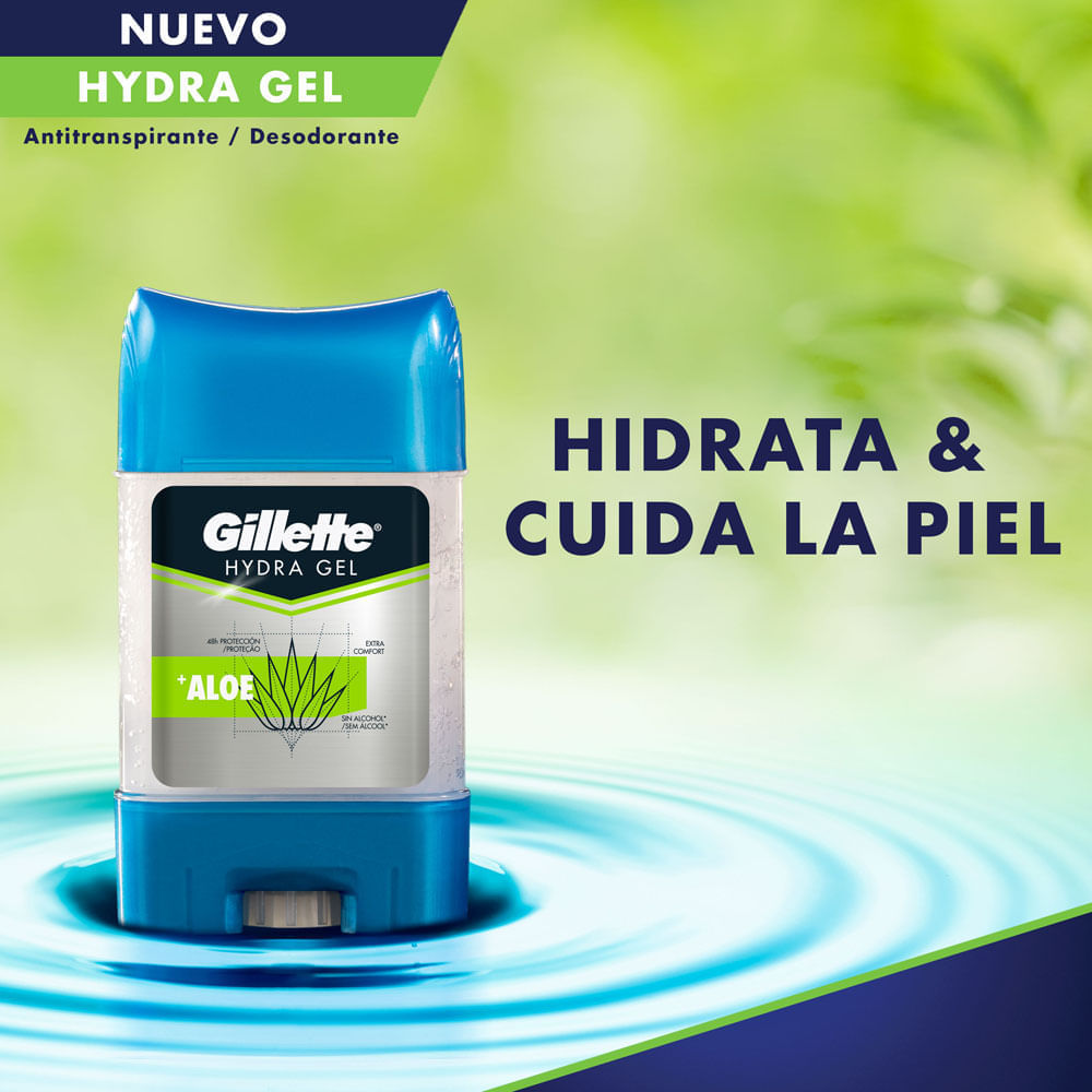 Desodorante en Barra para Hombre GILLETTE Hydra Gel Aloe Frasco 82g -  Oechsle