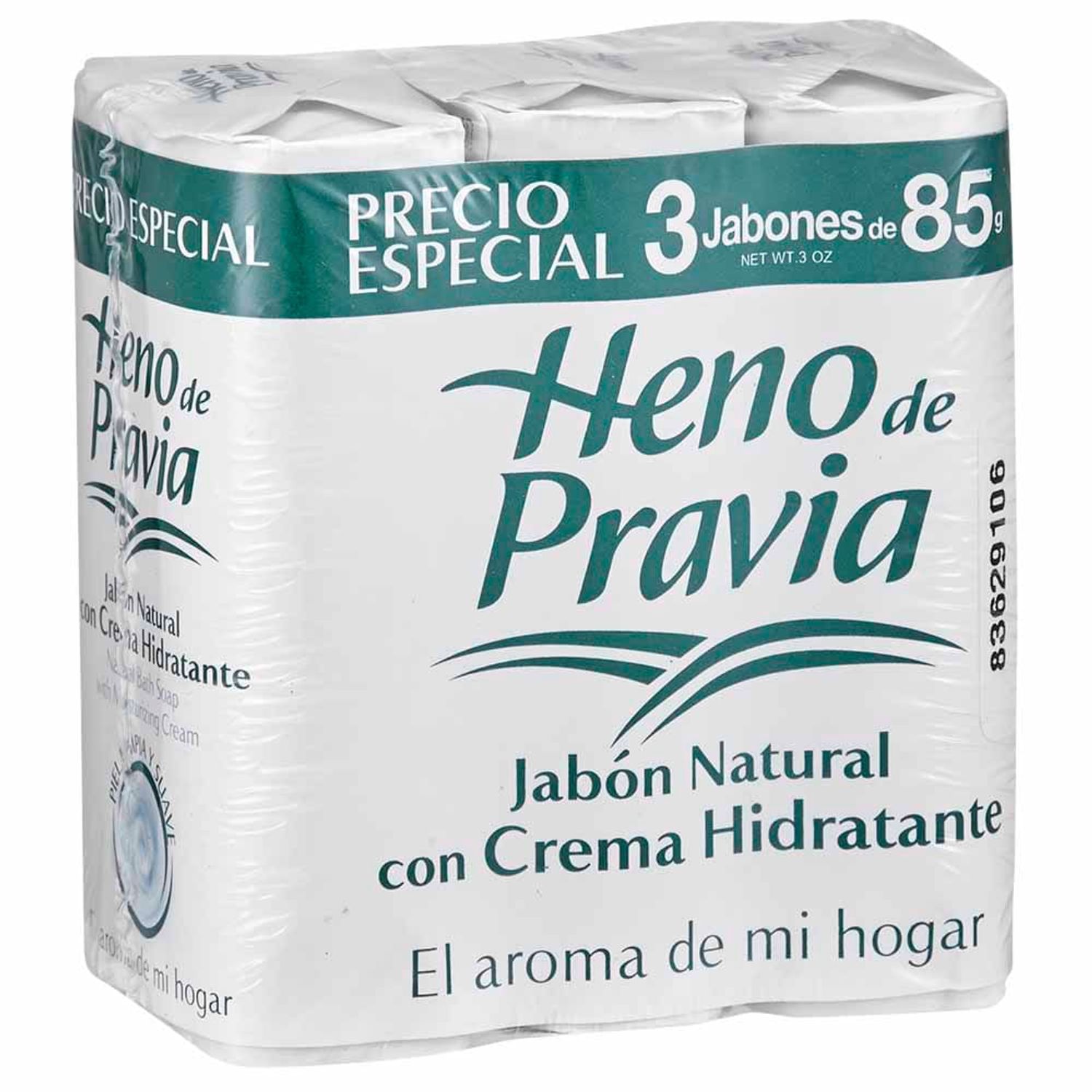 Jabón De Tocador Heno De Pravia Crema Hidratante Barra 85g Paquete 3un Oechsle 4209