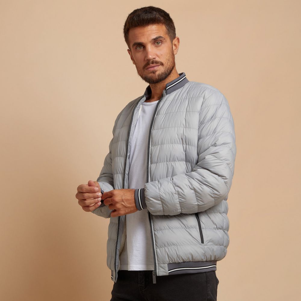 Casaca Malabar Con Relleno Interior Sherpa Hombre | Oechsle.pe - Oechsle