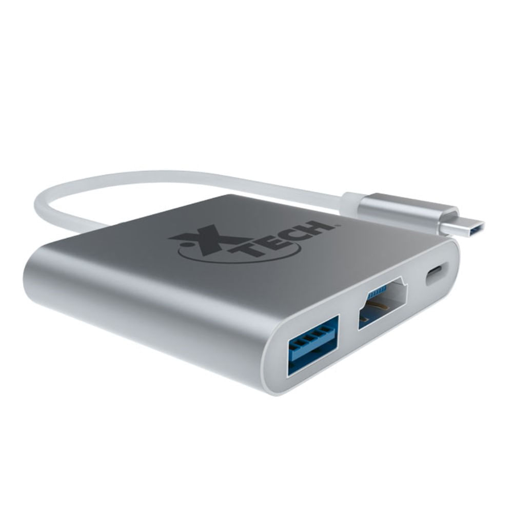 Adaptador multipuerto USB Tipo C 3-en-1