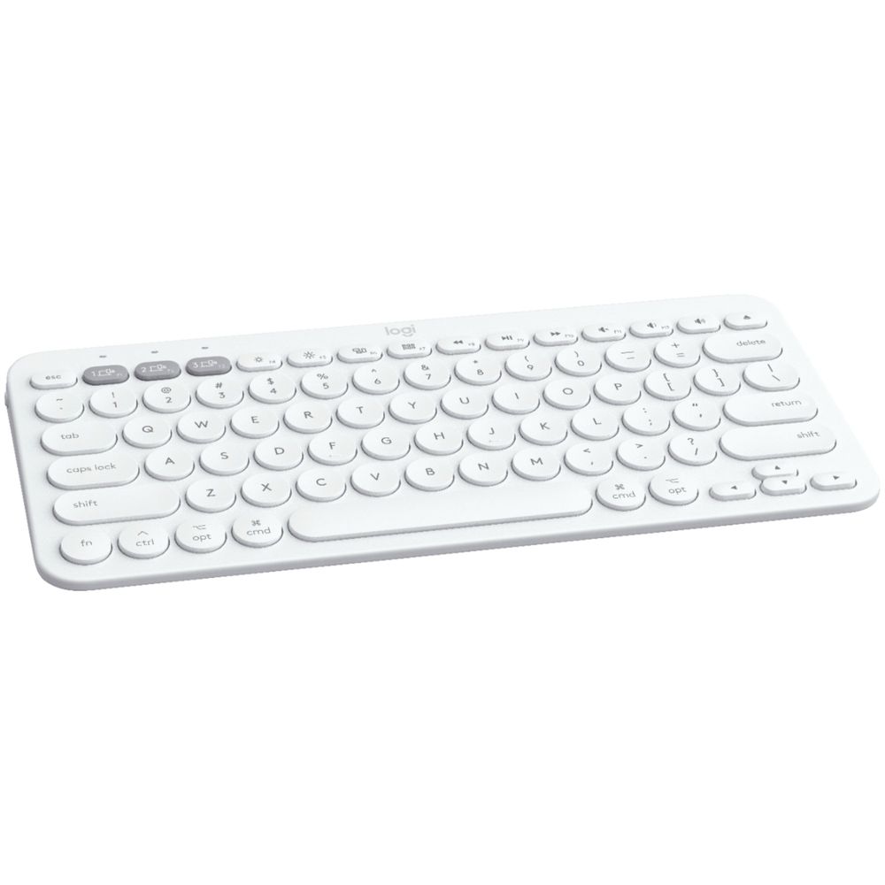 Teclado inalambrico Bluetooth Logitech K380 BLANCO 920-009595