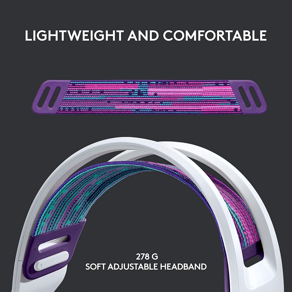 Auriculares Logitech G733 Lightspeed Gamer inalámbricos Lightsync RGB Micro  Blue VOCE - 981-000882
