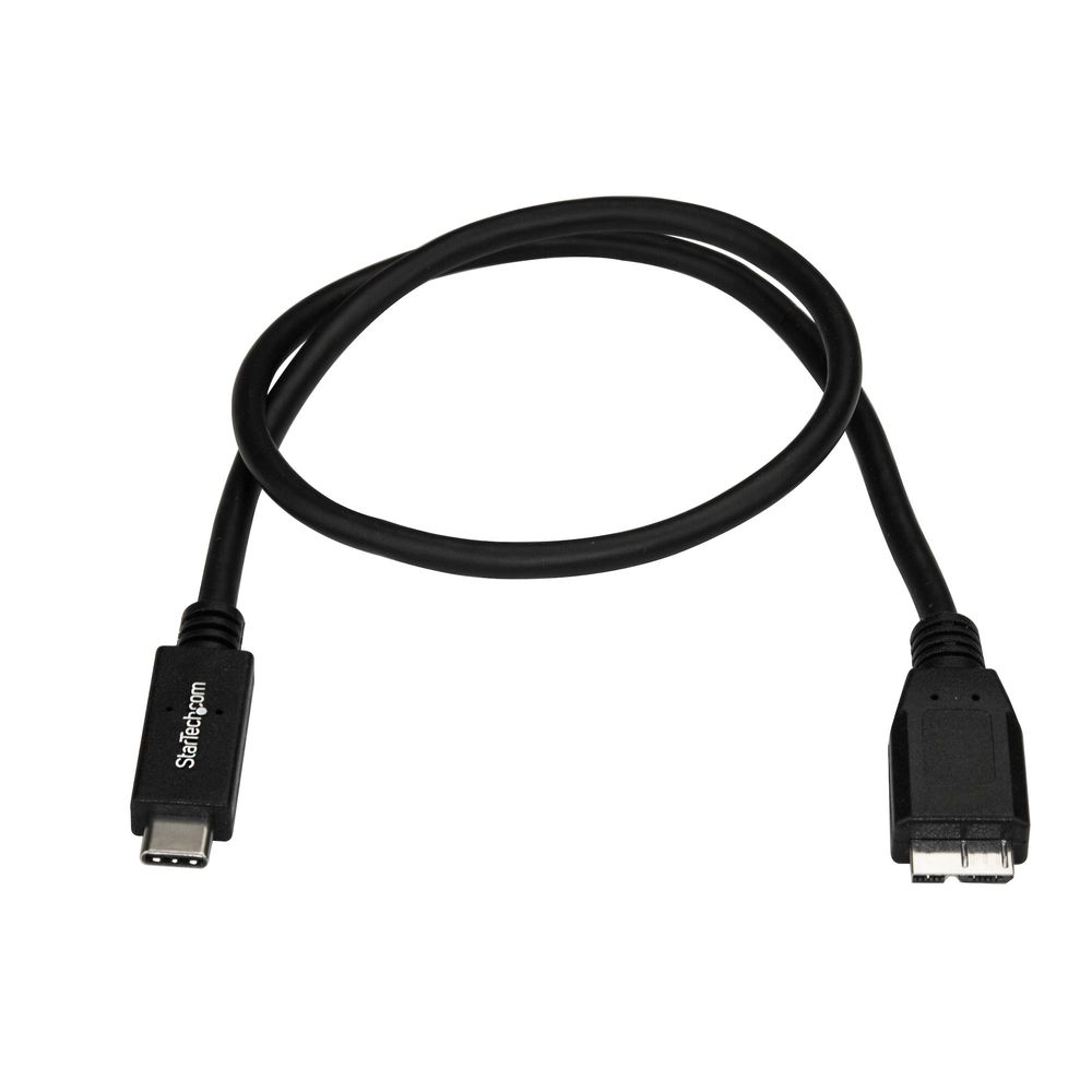 Cable Startech Adaptador USB-C a Micro USB-B 50cm Disco Externo -  USB31CUB50CM