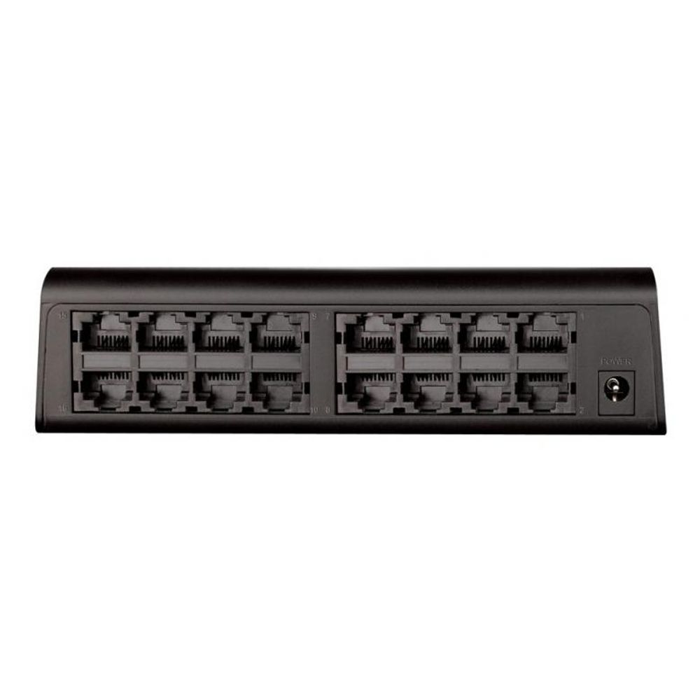 Switch D-Link 16 RJ-45 10/100 Mbps Auto MDI/MDI-X Adaptador de voltaje. - DES-1016A
