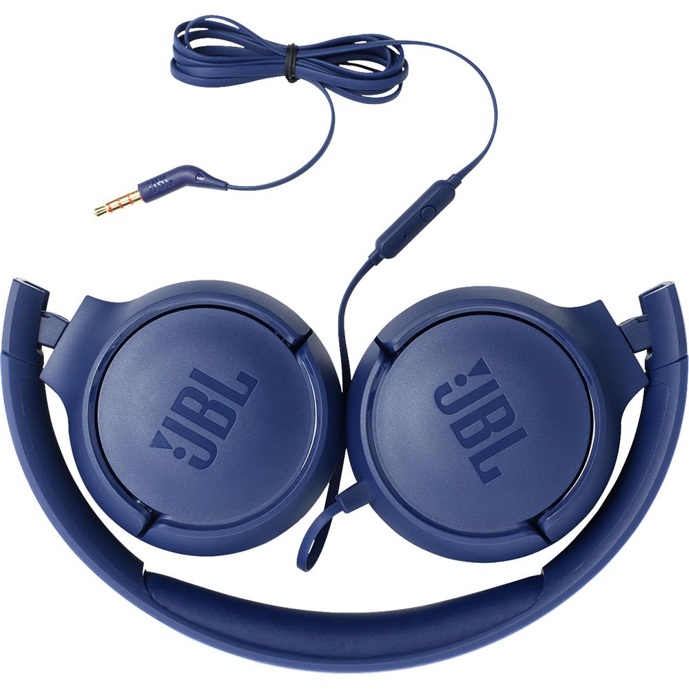 Cascos con Cable JBL-TUNE500 color Azul con Micro